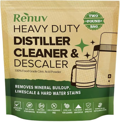 Citric Acid for Cleaning & Descaling Water Distillers, Dispensers, Citrus Acid by Renuv
