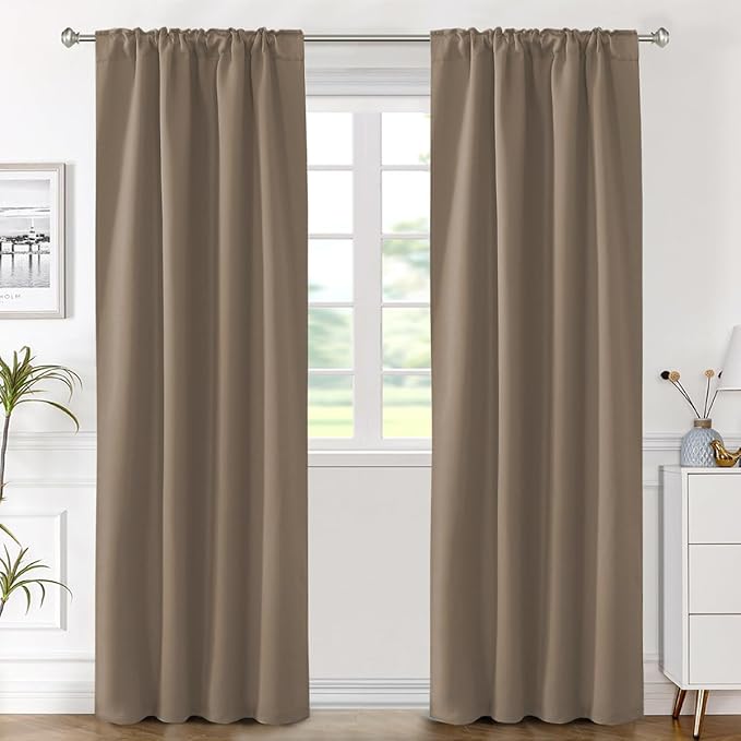 H.VERSAILTEX Blackout Curtains Thermal Insulated Window Treatment Panels Room - Image 2