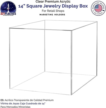 6 Pack 14 Inch Clear Acrylic Display Box - Image 3
