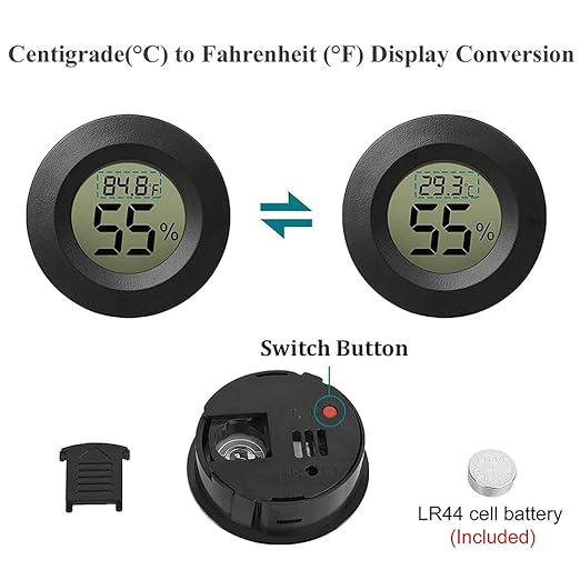 6-Pack Mini Hygrometer Thermometer Digital LCD Monitor Indoor/Outdoor Humidity - Image 4