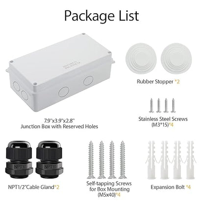 LeMotech Junction Box, Electrical Box IP65 Water Resistant Dustproof ABS - Image 7