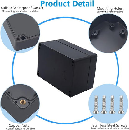 Project Box ABS Black Electrical Boxes IP67 Outdoor Waterproof box Electronic - Image 6