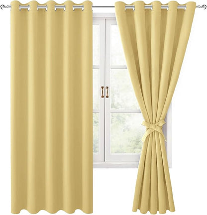 Hiasan Blackout Curtains for Bedroom, 60 x 63 Inches Length - Image 6
