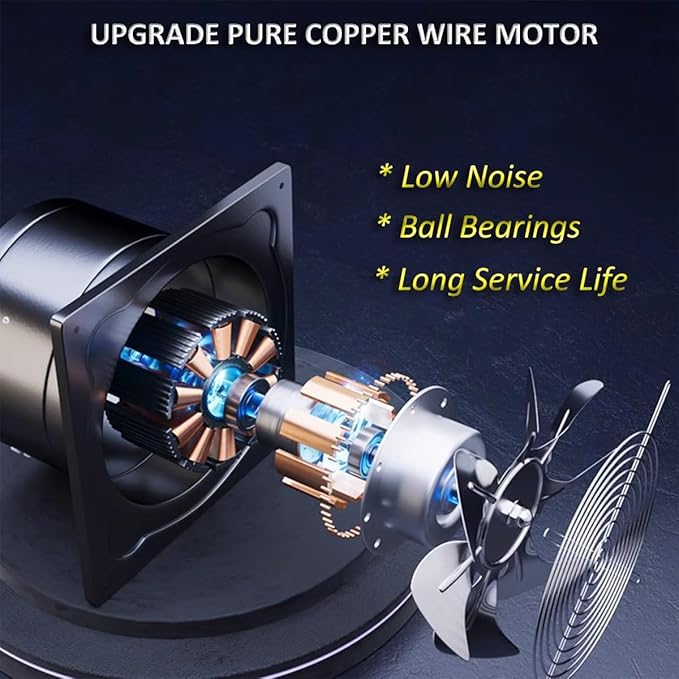 4 inch Exhaust Fan Metal Iron Ventilation Extractor, Silence - Image 5