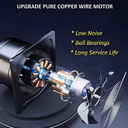 4 inch Exhaust Fan Metal Iron Ventilation Extractor, Silence - Image 5