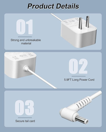 Charger for LEVOIT 3.8L Baby Humidifier, Charging Cord Compatible - Image 5