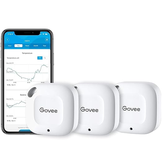 Govee Bluetooth Hygrometer Thermometer, Wireless Thermometer, Mini Humidity by Govee
