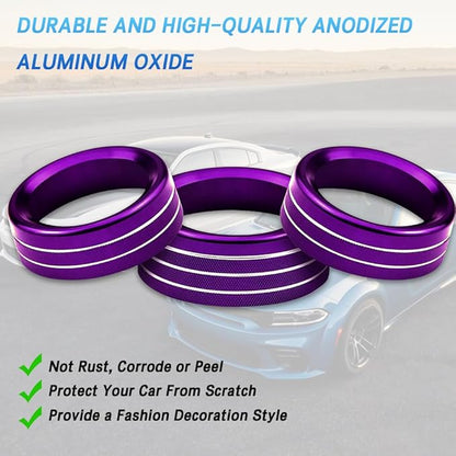 3PCS Air Conditioner Switch Button Knob Cover, Auto Accessories Climate Control - Image 7