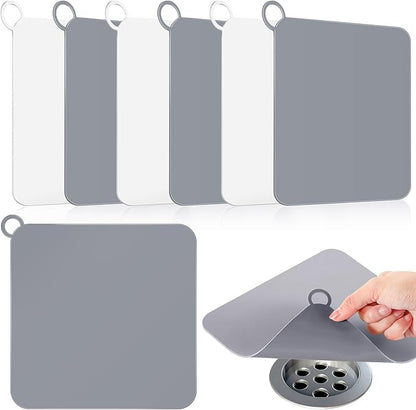 Yinkin 6 Pcs Drain Covers to Keep Bugs Out Silicone Shower Floor Tub Stoppers by Yinkin