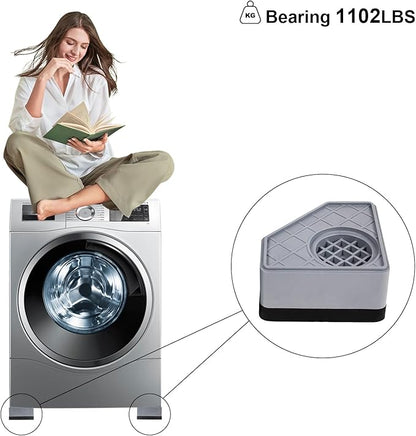 4Pcs Anti Vibration Pads for Washing Machine, Stops Washer Dryer Moving - Image 7