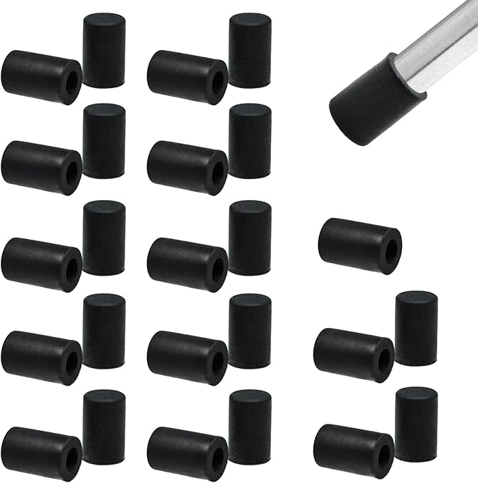 25 Pcs 5/32" Round Chair Leg Tips Caps, Silicone Rubber Furniture Leg Floor by BOPOREAE