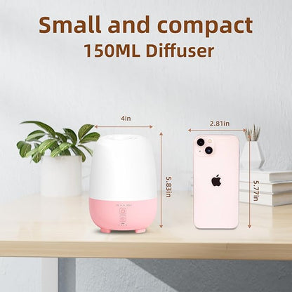 Cordless Essential Oil Diffuser 150ML, Rechargeable Battery, 7H Runtime - Image 4