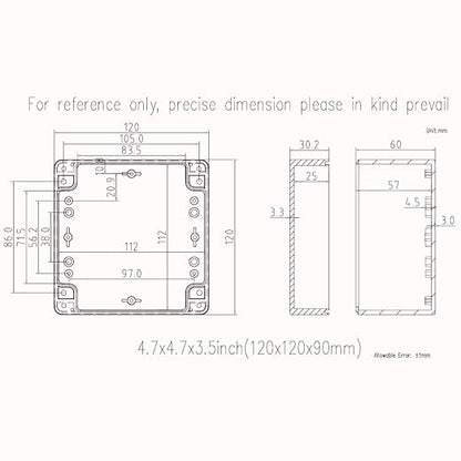 Junction Box, Zulkit Project Box IP65 Waterproof Outdoor Box ABS Plastic - Image 7