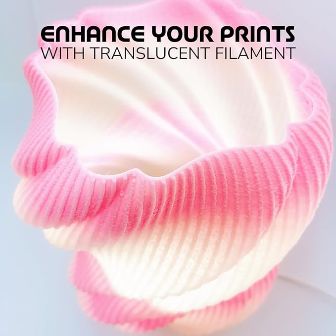 Polymaker Panchroma Gradient PLA Translucent Pink and Clear 3D Printing Filament - Image 2