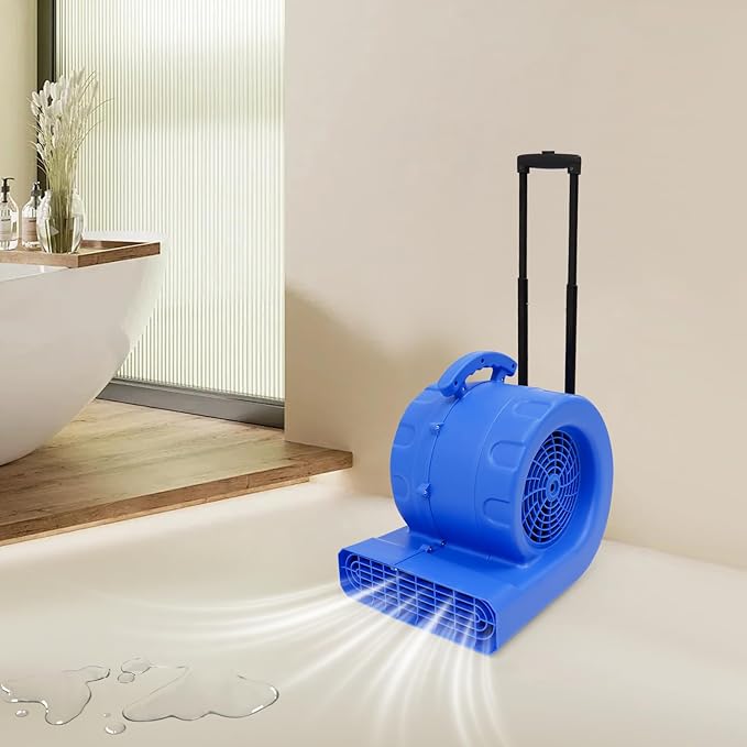 1HP Air Mover, 6-Hours Timer Carpet Dryer, Floor Drying Fan - Image 7