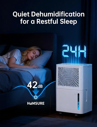 HUMSURE 2500 Sq. Ft 30 Pints Dehumidifier Equipped - Image 4
