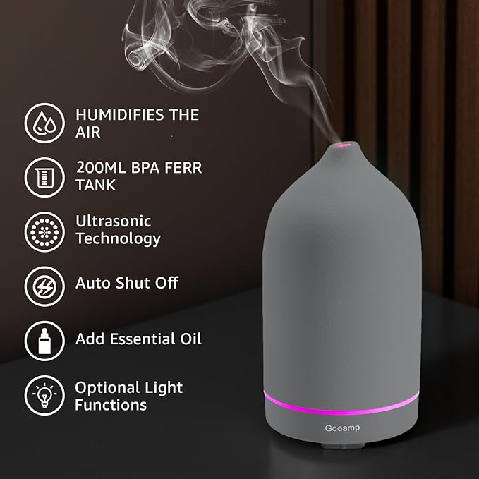200ML Ceramic Essential Oil Diffuser - Image 3