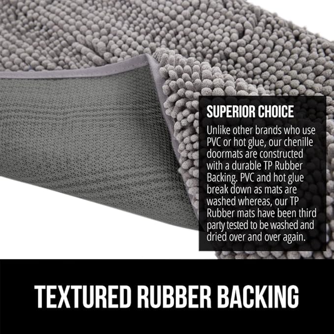 GORILLA GRIP SOAKSTOPPER Dog Door Mat, 60x36 Machine Washable Rug Absorbent - Image 6