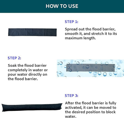 2Pcs 5FT Water Activated Flood Barriers - Image 5