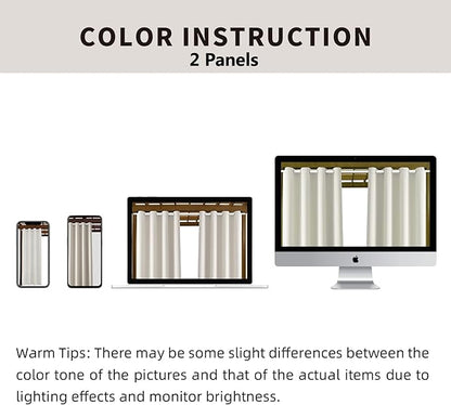 Outdoor Indoor Curtains W52 x L108 - Image 5