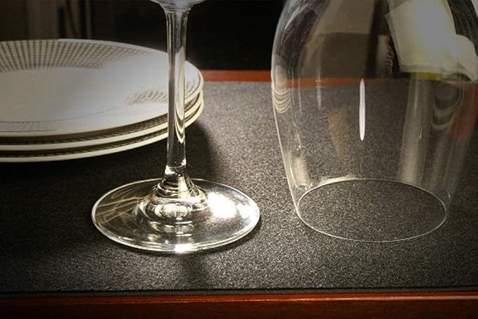 Trimmable, Non-Adhesive, Dual Use Black Shelf Liner | Black, Waterproof & - Image 3