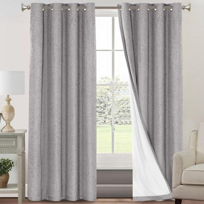 PrinceDeco 100% Blackout Curtains 90 inches Long by PrinceDeco
