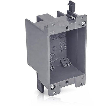 14 in. Old Work Electrical Box, 1-Gang 14 Cu in Non-Metallic PVC Outlet Box by AirmontProducts