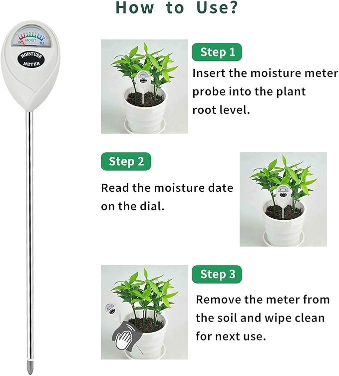 Soil Moisture Meter, 2 Pack Long Probe Soil Moisture Monitor - Image 5