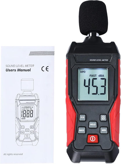 Noise Decibel Meter Portable Sound Level Meter SPL Meter 30 to 130dBA Range - Image 9