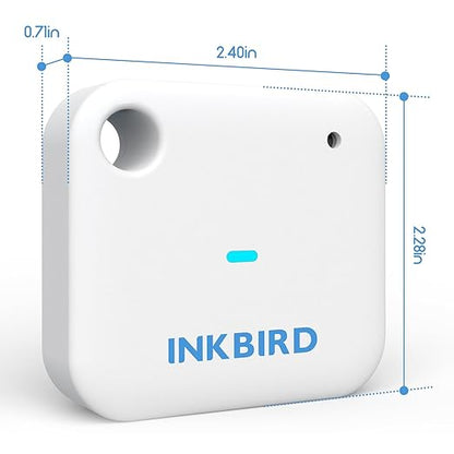 Smart Wi-Fi Temperature and Humidity Sensor, Inkbird Indoor White Hygrometer - Image 2