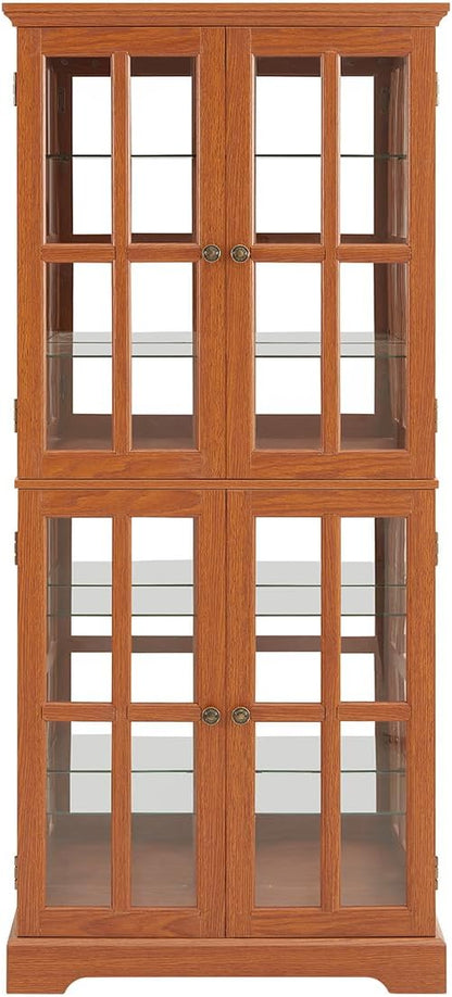 Lighted Glass Curio Cabinet - Image 7