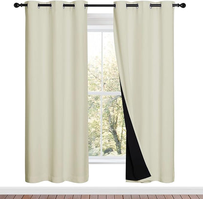 NICETOWN Living Room Completely Shaded Draperies, Privacy Protection & Noise by NICETOWN