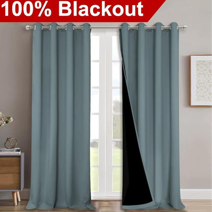 NICETOWN 100% Blackout Curtains - Image 2