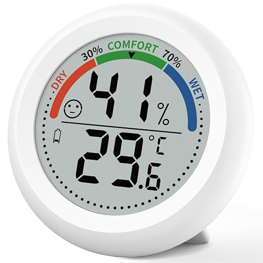 Digital Room Thermometer Hygrometer Indoor-Humidity Meter Monitor by Budsom