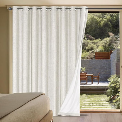H.VERSAILTEX Linen Blackout Curtains Durable Thick Textured Linen Look 100% by HVERSAILTEX