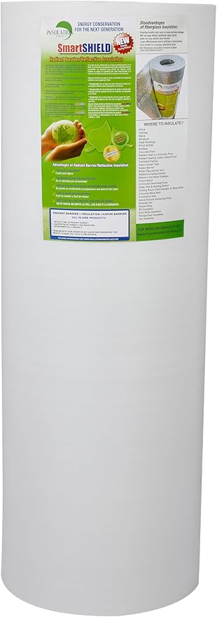 SmartSHIELD -1.5mm 48" x200ft Reflective Insulation roll 800 Sq. Ft., Foam Core by INSULATIONMARKETPLACE