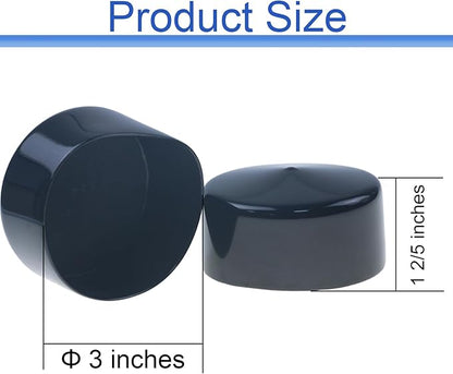 Acocony 3 Inch Rubber Cap Round Rubber End Caps PVC Flexible Protector Plastic - Image 2