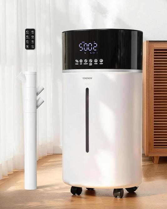 Yokekon Cool and Warm Mist Humidifier Large Room, 4.76Gal/18L Humidifiers by LeaderofLightLuxuryHomeAppliances