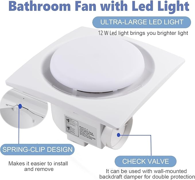 Nalle Ventilation Fans Bathroom Exhaust Fan - Image 5