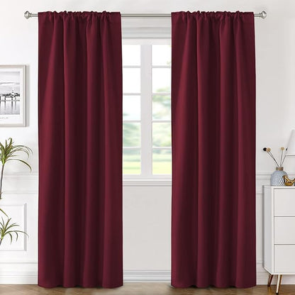 H.VERSAILTEX Christmas Blackout Curtains Thermal Insulated Window Treatment - Image 2