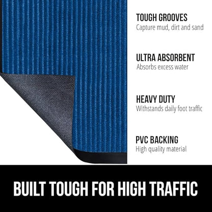 GORILLA GRIP Waterproof Traffic Guard Door Mat, 2 Pack Heavy Duty Entryway Mats - Image 2