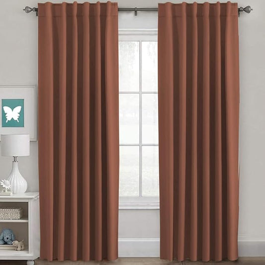 H.VERSAILTEX Blackout Curtains Thermal Insulated Window Treatment Panels Room by HVERSAILTEX