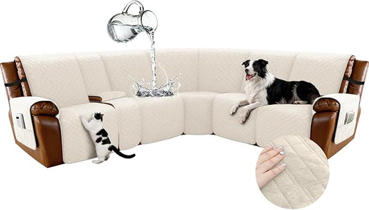 Arfntevss Waterproof Recliner Sectional Couch Covers by Arfntevss