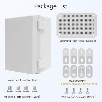 Junction Box IP65 Waterproof Dustproof ABS Plastic Enclosure Outdoor and Indoor - Image 7