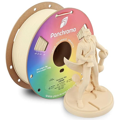 Panchroma PLA Cream 3D Printer Filament, 1kg Spool, High Speed Printing by Polymaker