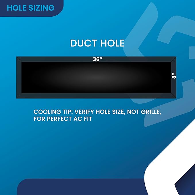 36x8 Inch Air Return Vent Cover Decorative – Premium Aluminum AC Vent Cover - Image 3
