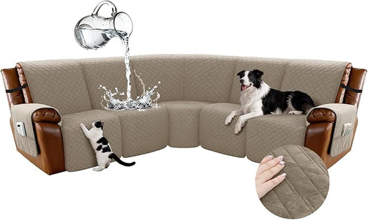 Arfntevss Waterproof Recliner Sectional Couch Covers by Arfntevss