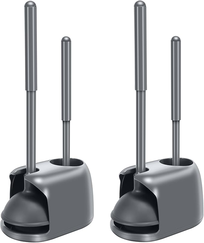 SetSail Toilet Brush and Plunger Set, 2 Packs Toilet Plungers by SetSail