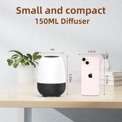 150ML Rechargeable Battery Powered Essential Oil Diffuser, Cordless Portable - Image 4