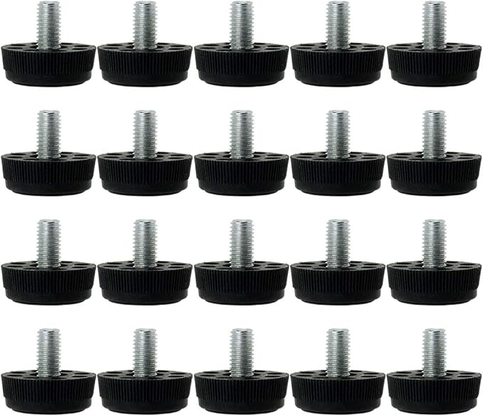 uxcell M8 x 13 x 30mm Furniture Glide Leveling Feet Adjustable Leveler Floor by uxcell